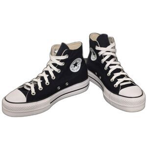 Converse Chuck Taylor All Star Shoes 8 High Top Sneakers Classic Black Rubber